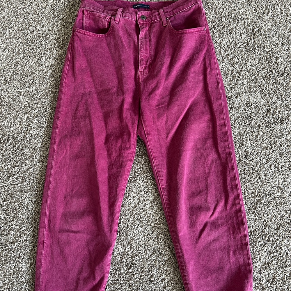 Levis Pink barrel Jeans